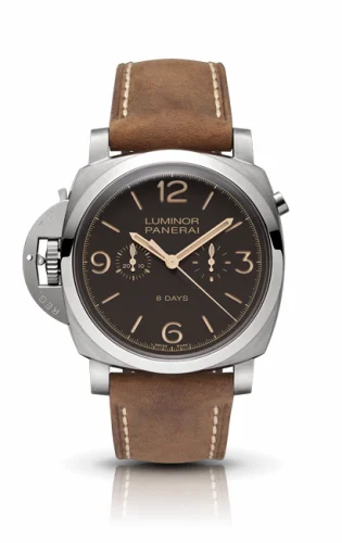 Panerai Luminor 1950 Chrono Mono-Pulsante Left-Handed 8 Days Titanio PAM00579 (PAM579, PAM 579) — фото часов